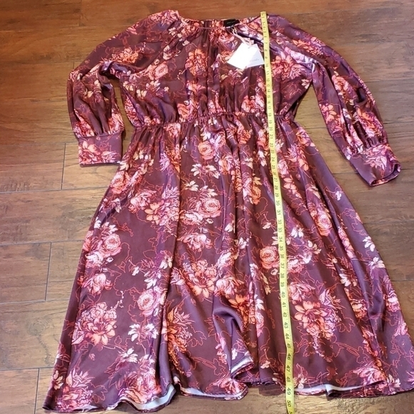 NWT Alex Marie Midi Length Floral Dress sz 12 - Picture 5 of 8